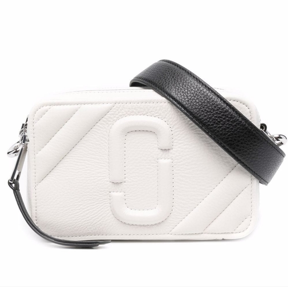 Marc Jacobs Handbags - MARC JACOBS The Moto Shot 21 Camera Bag (Black/White)